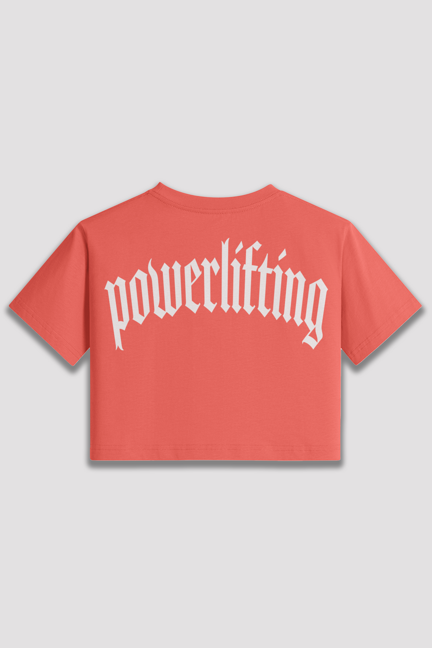 HM "POWERLIFTING" BACK COVER - GRAPEFRUIT RED CROP TOP